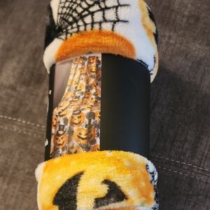 Halloween Pumpkin Fleece Blanket